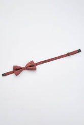 Junior Burgundy Paisley Bow Tie